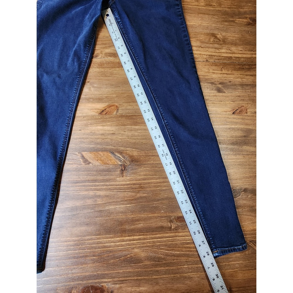 Old Navy Women 6 Long Rockstar Jeggings Mid Rise Dark Wash Stretch Minimalist - Picture 4 of 8